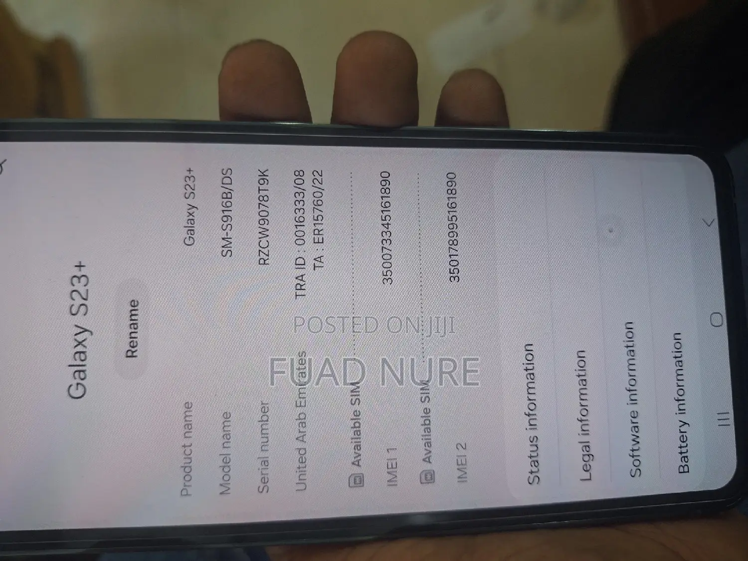 New Samsung Galaxy S23+ 256 GB