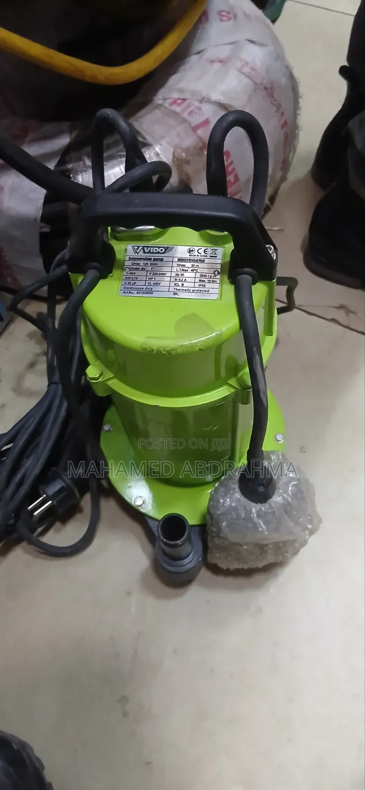 ViDO Submersible Pump 1Hp H.max 32 M