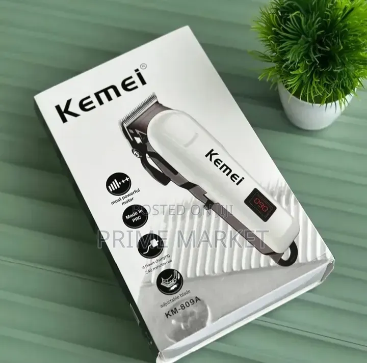 Kemei KM-809A Rechargeable Hair Clipper |Up to 4 Hours Working Time