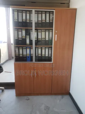 Large Desk + Filing Cabinet + Office Chair