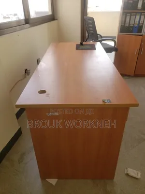 Large Desk + Filing Cabinet + Office Chair