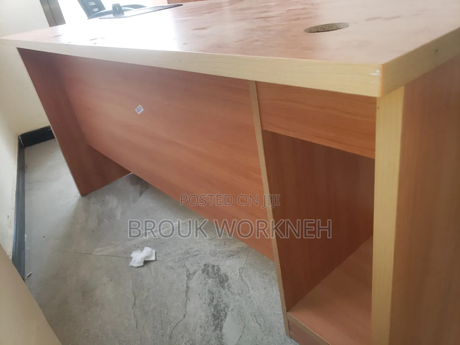 Large Desk + Filing Cabinet + Office Chair