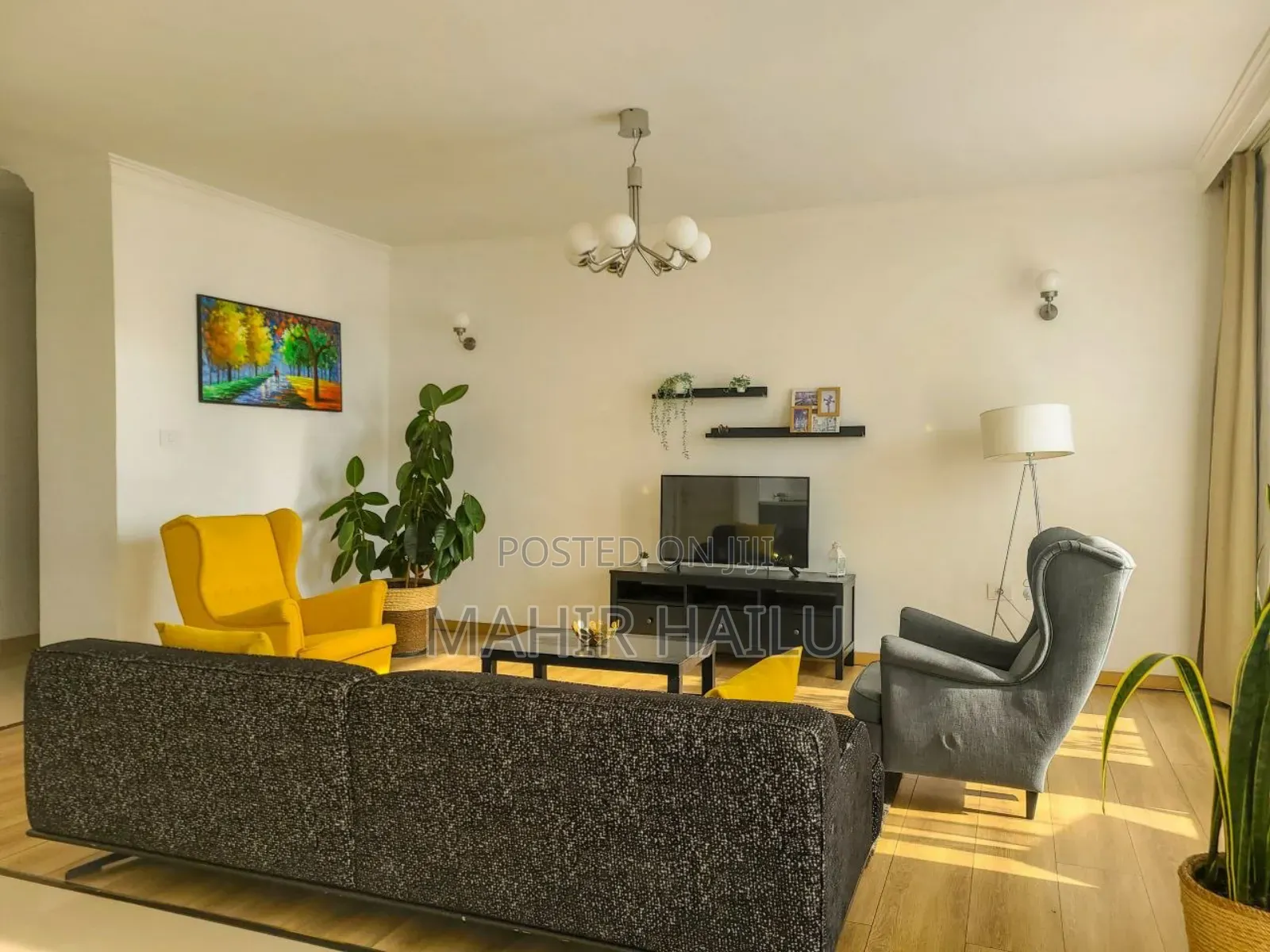 Furnished 3bdrm Apartment in Real, Bole for rent