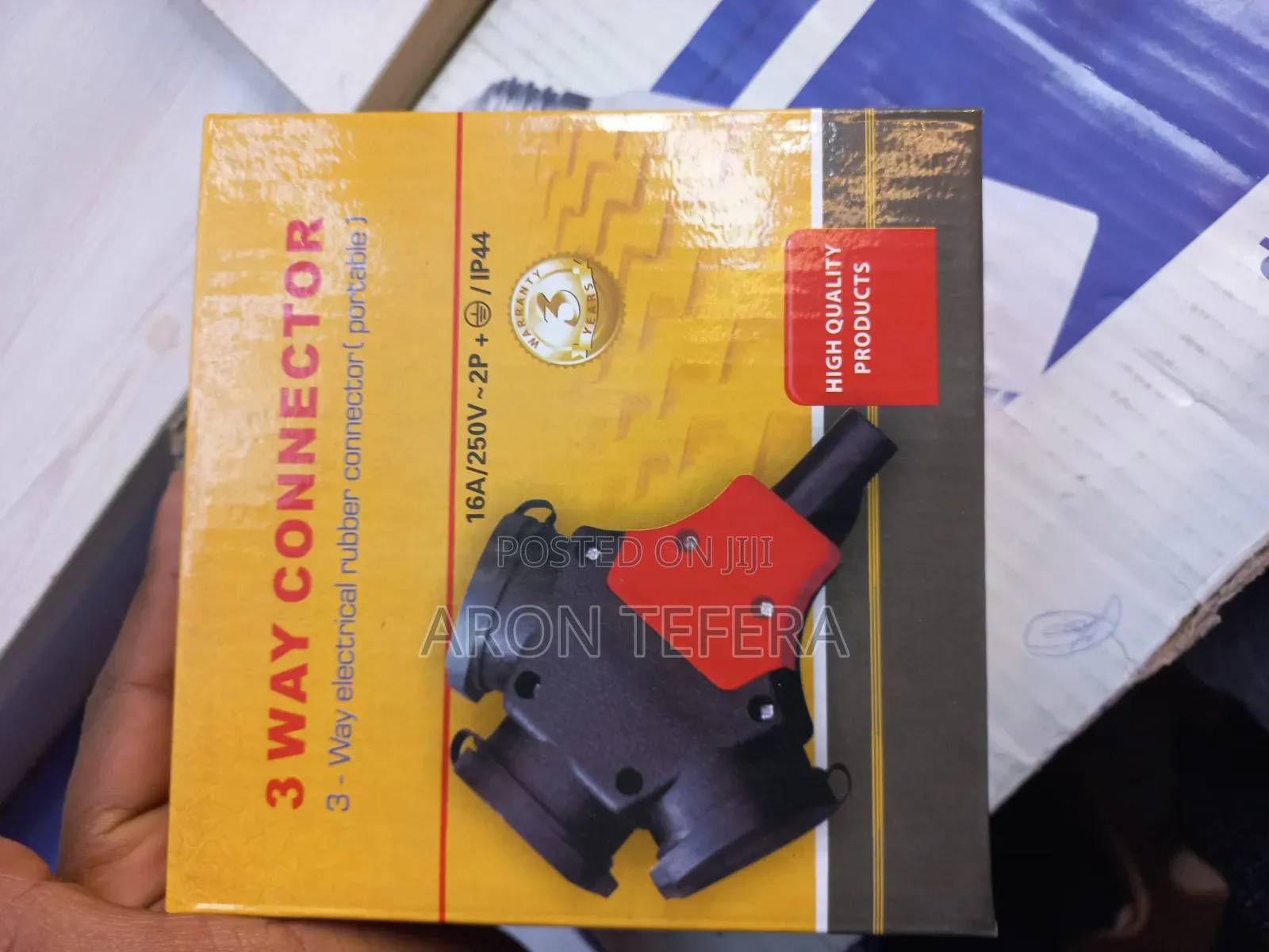 3-Way Heavy Duty Rubber Connector