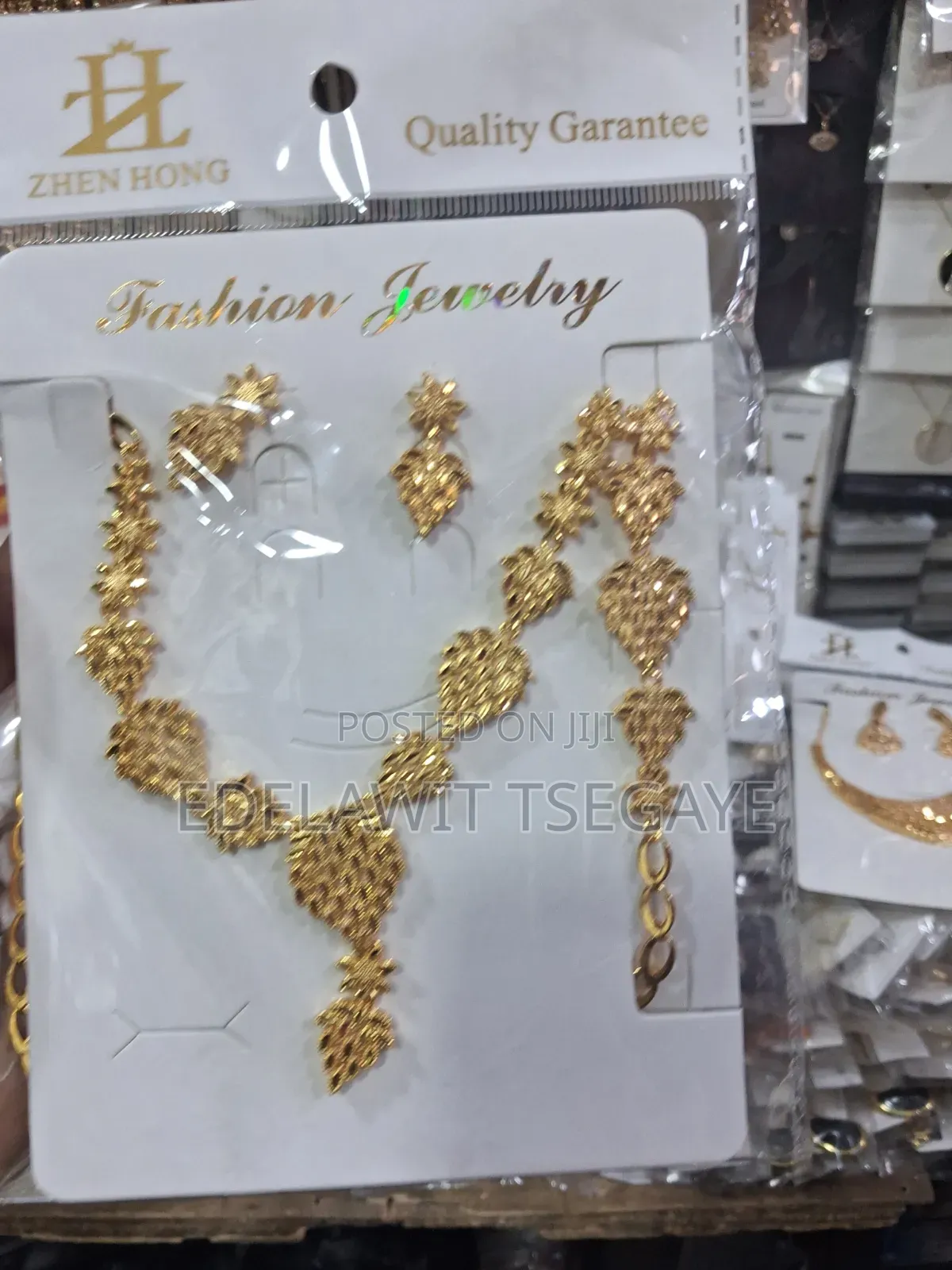 Elegant Fashion Jewelry Set | Statement Necklace Matching Earrings