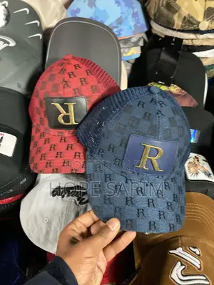 Luxury Monogram Gold Metal “R” Trucker Cap