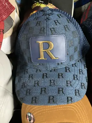 Luxury Monogram Gold Metal “R” Trucker Cap