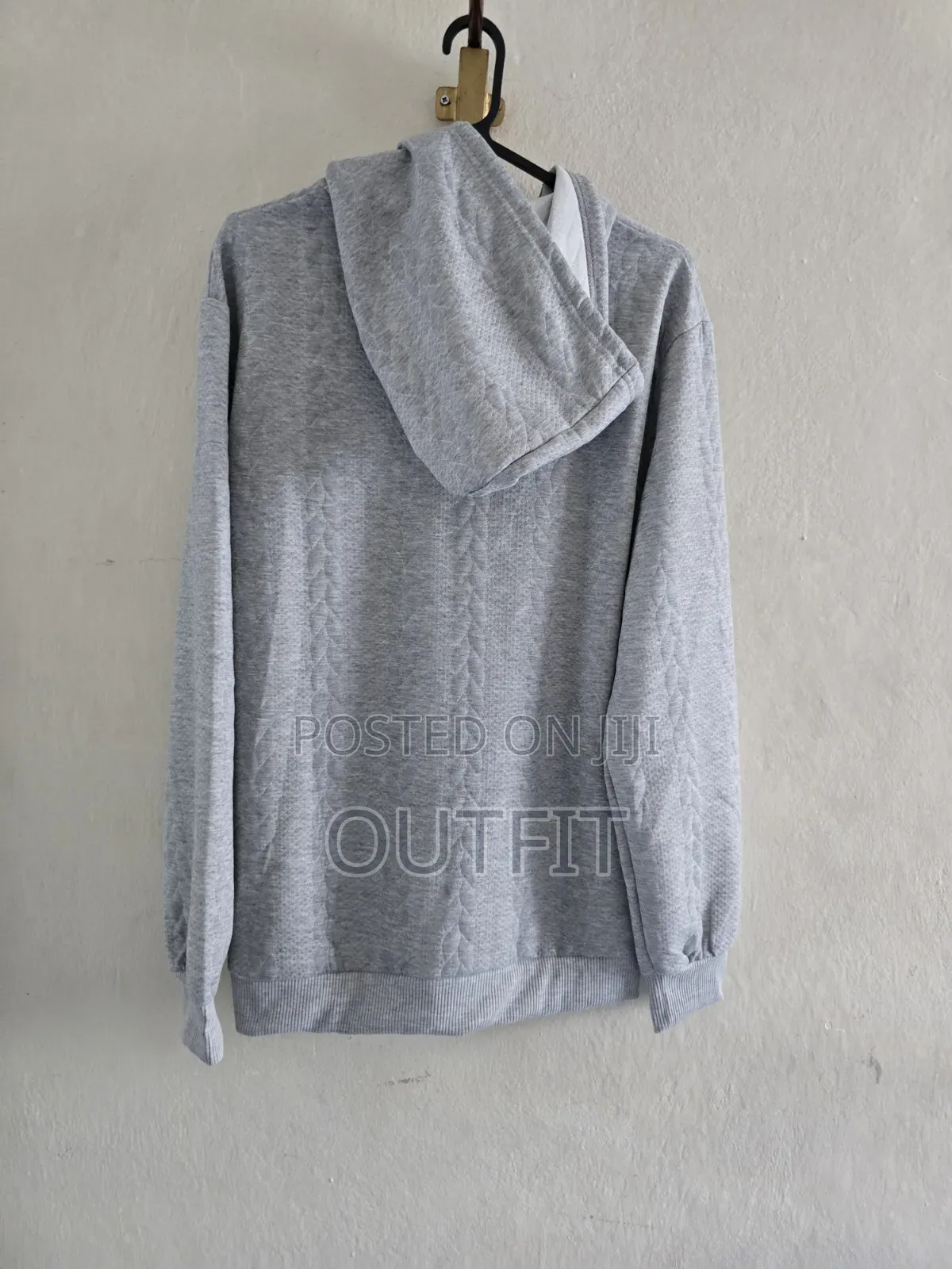 Cable Knit Zip Up Hoodie
