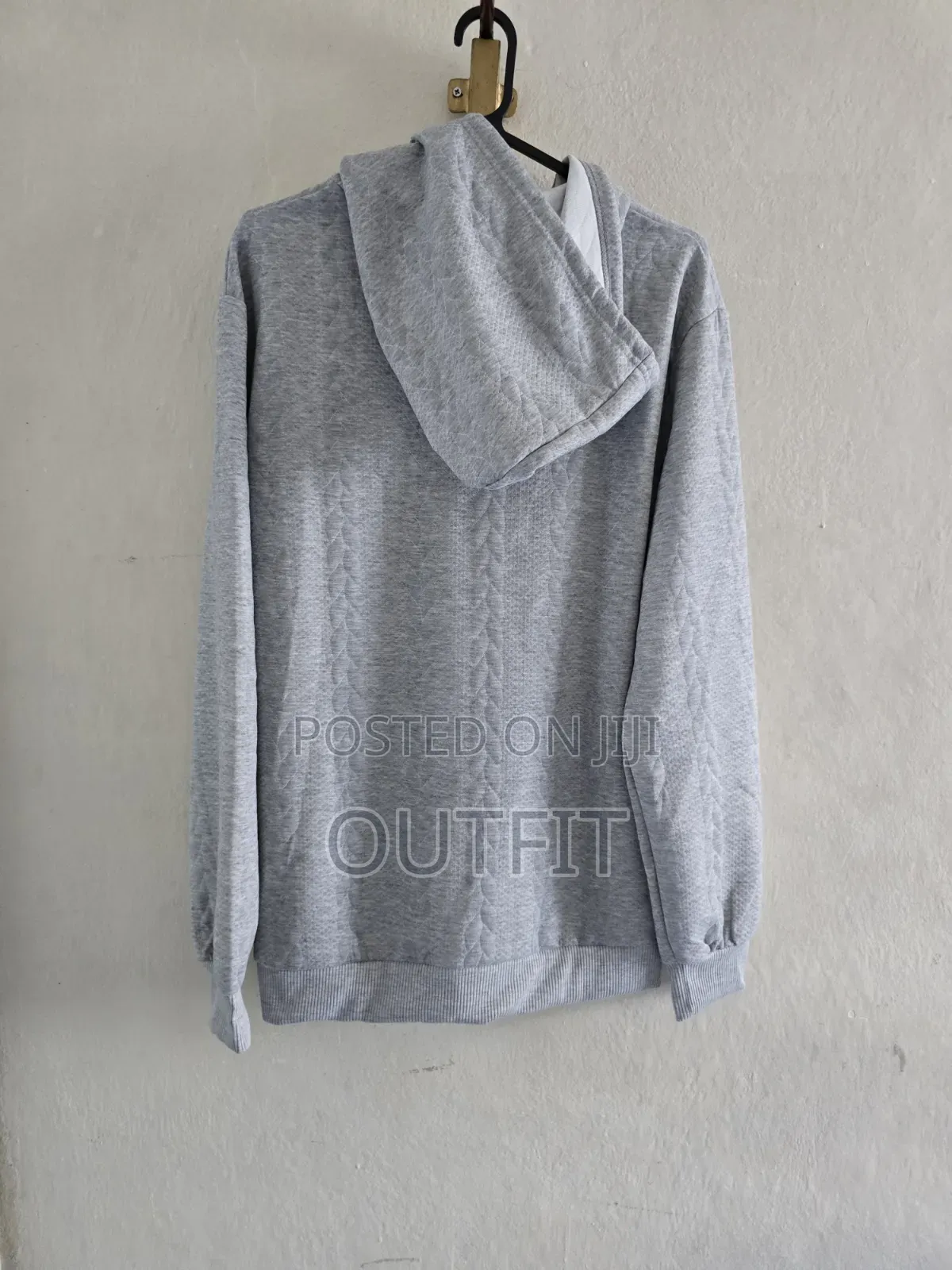 Cable Knit Zip Up Hoodie