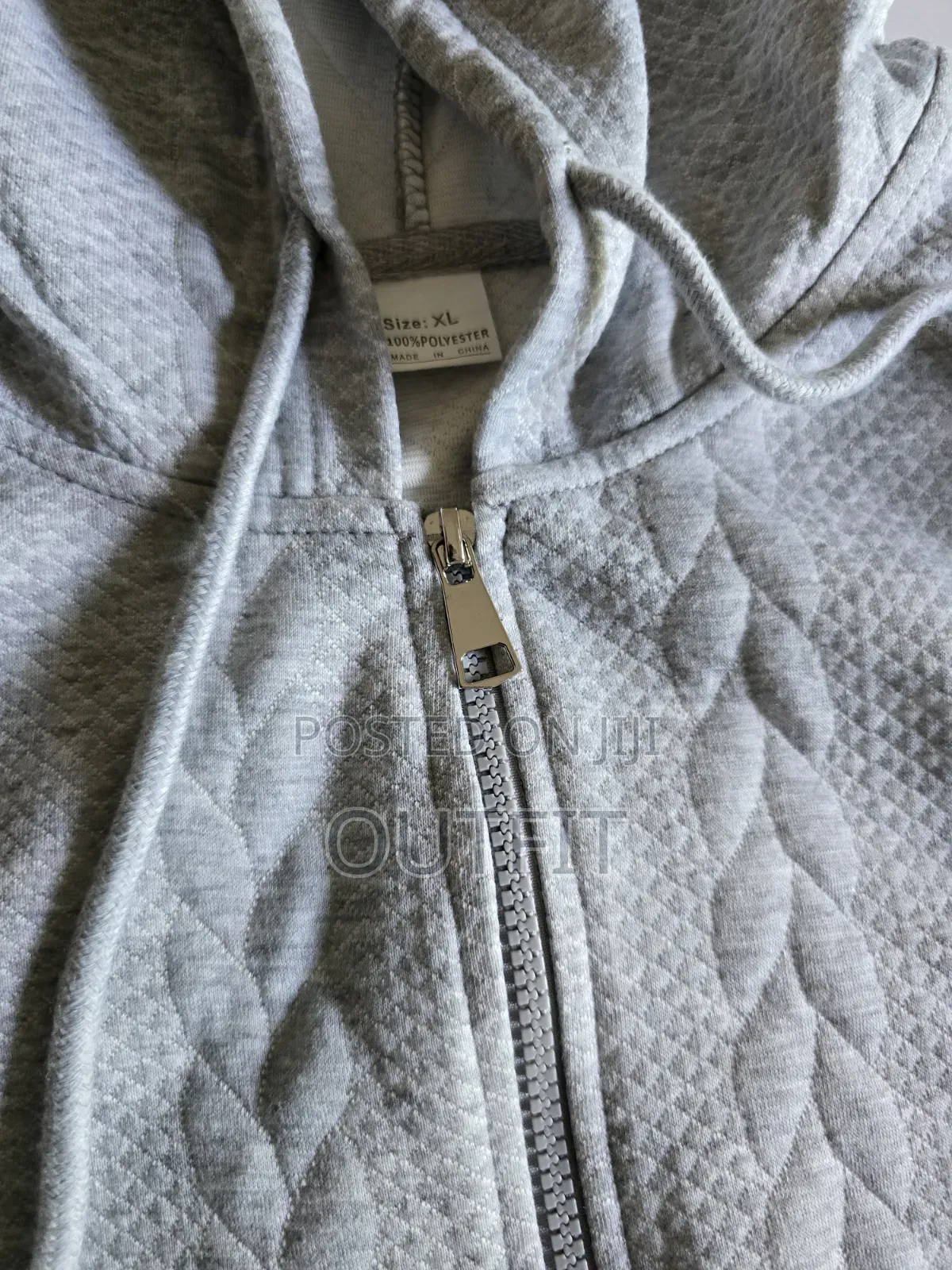 Cable Knit Zip Up Hoodie