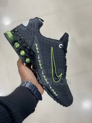 Nike Black Neon Sport Sneakers – Bold Athletic Casual Shoes