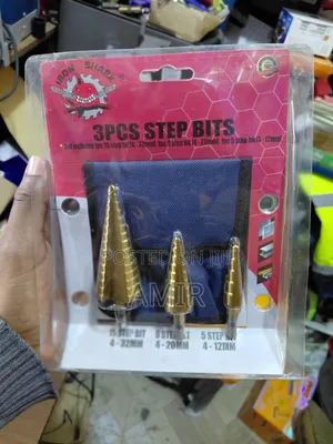 Iron Shark 3-Piece Titanium Step Drill Bit Set