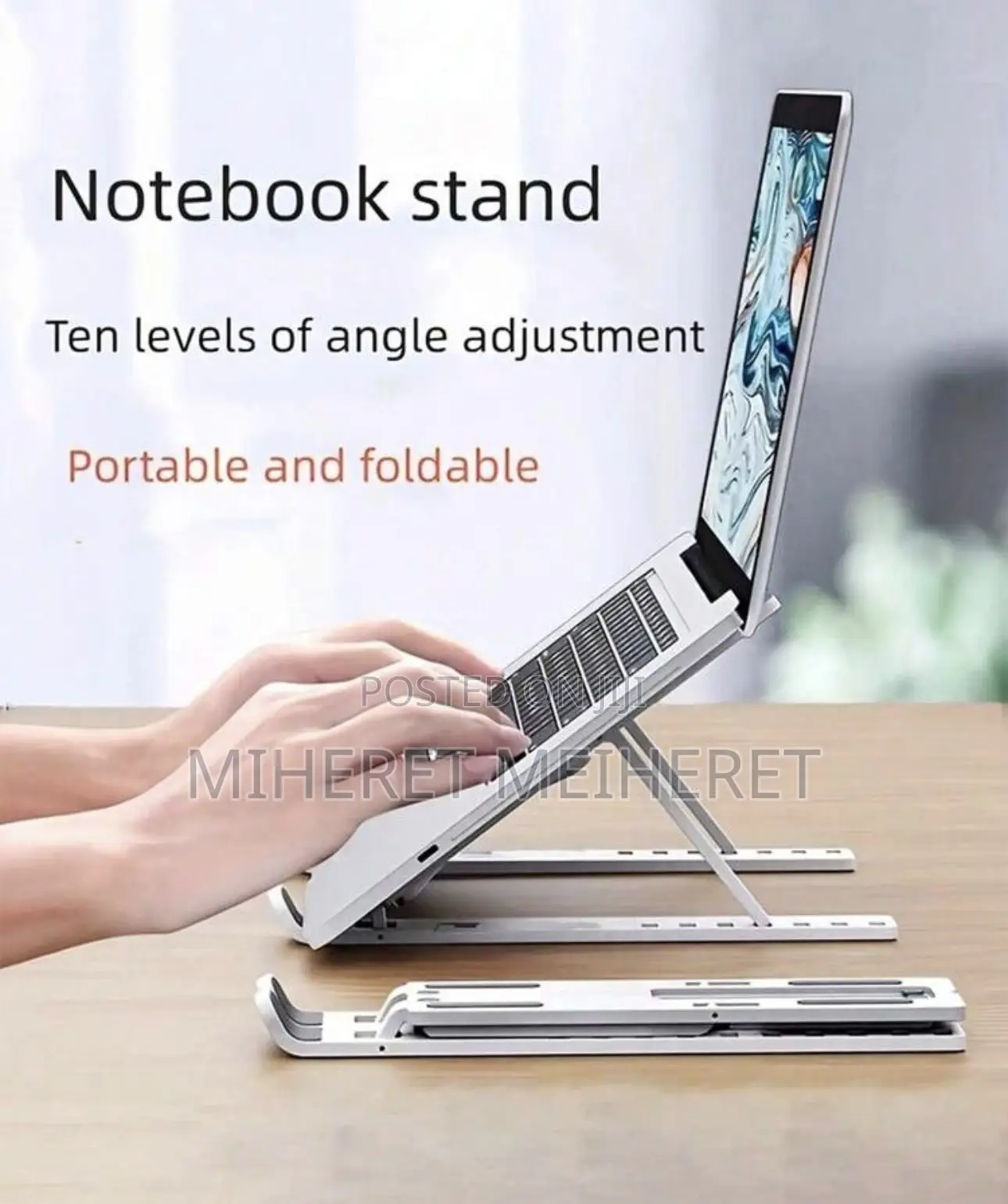 Adjustable Portable Laptop Stand - Foldable Universal Laptop