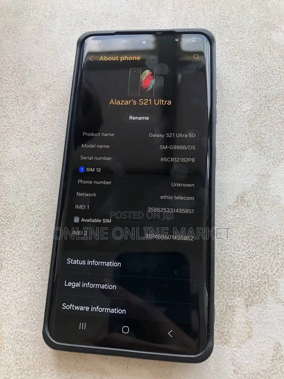 Samsung Galaxy S21 Ultra 5G 512 GB Black