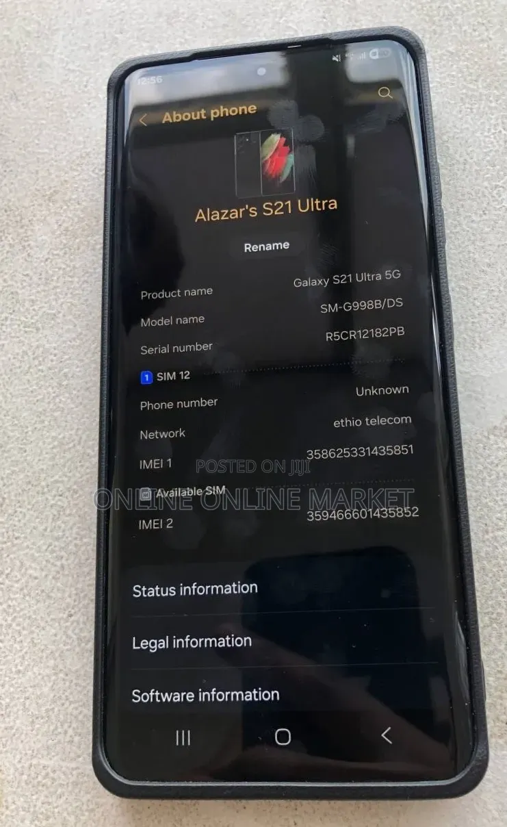Samsung Galaxy S21 Ultra 5G 512 GB Black