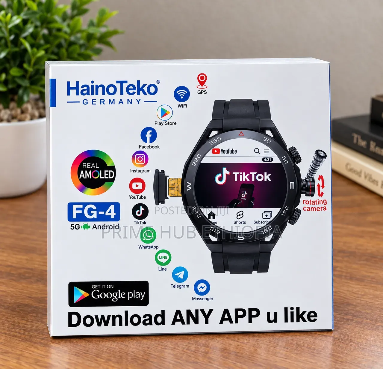 Haino Teko FG-4 5G Android Smart Watch 5G Full Android System