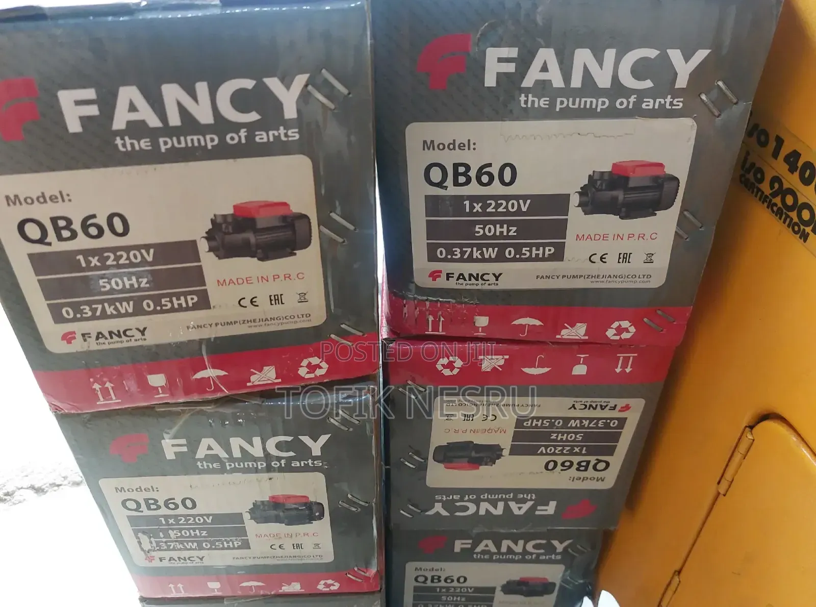 Fancy Water Pump Uropean Standard