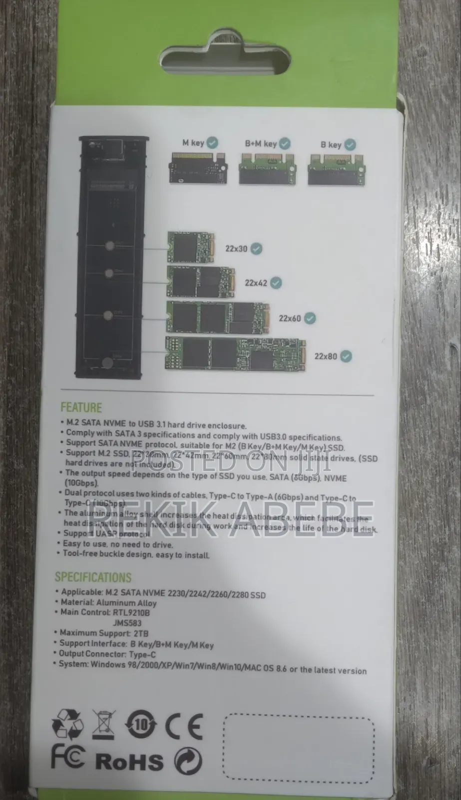M.2NVMe SSD Enclosure