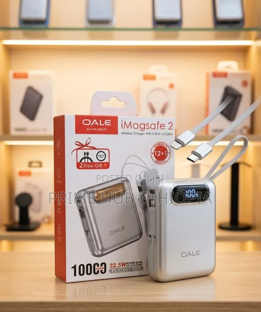 OALE iMagsafe 2 Wireless Power Bank
​ mAh 22.5W Fast Charge