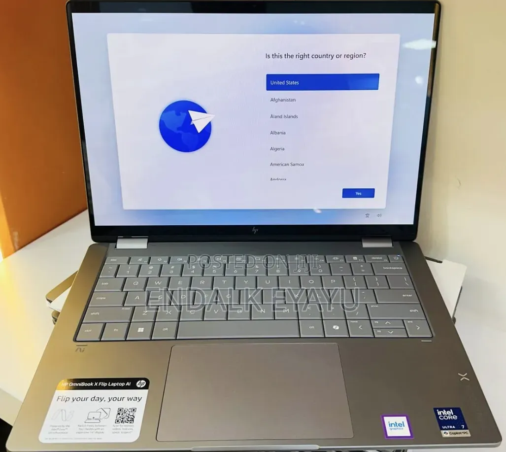 New Laptop HP OmniBook X Flip 14" 16GB Intel Core Ultra 7 SSD 1T