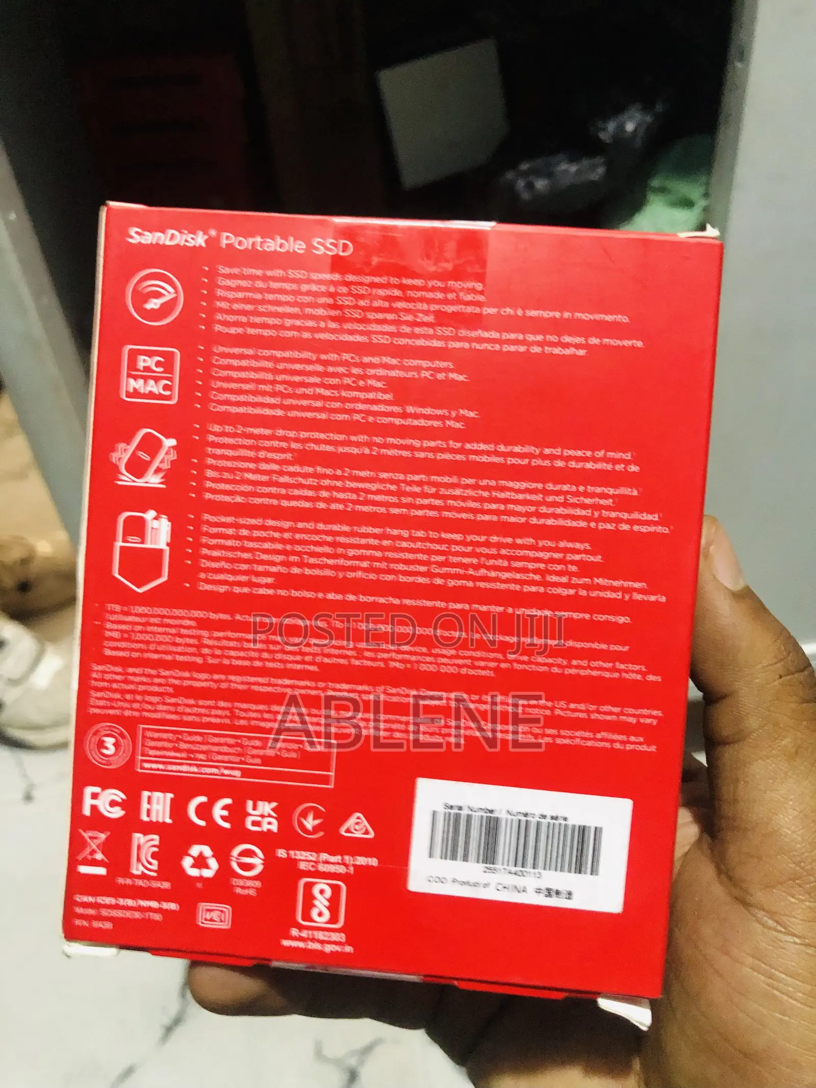 1TB SSD External Hard Disk SanDisk