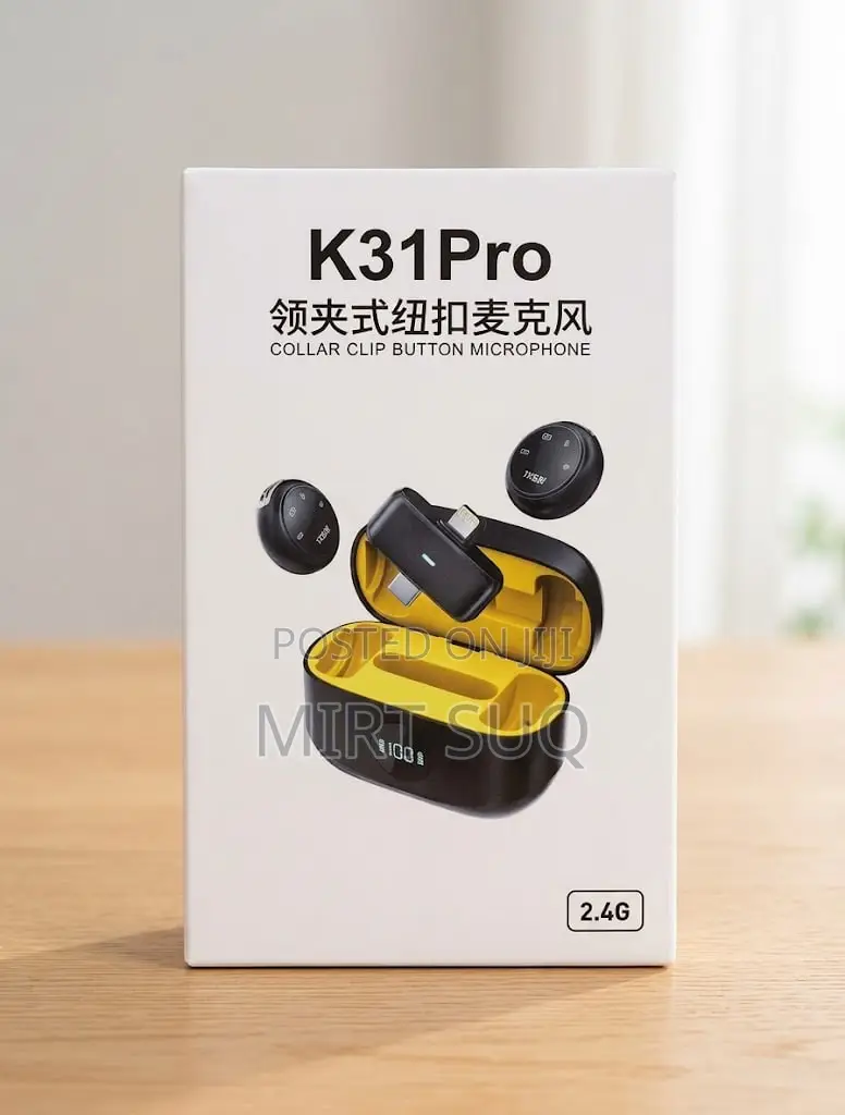 K31pro Collar Clip Button Microphone
