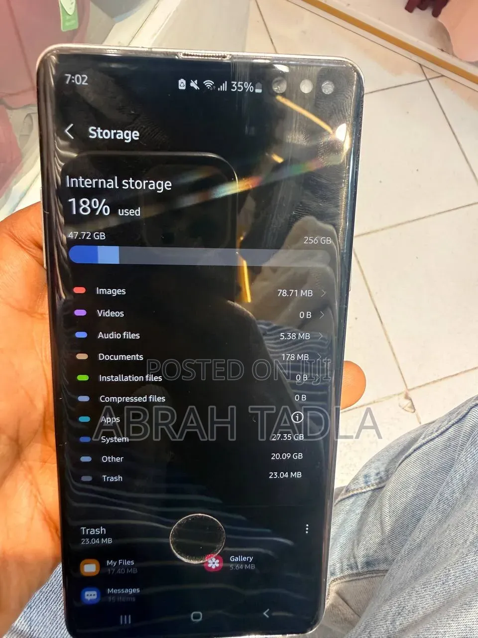 New Samsung Galaxy S10 5G 256 GB Bronze