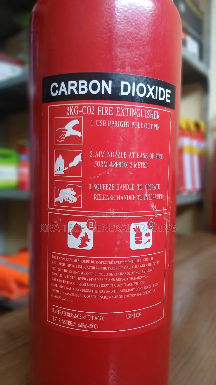 2Kg Co2 Fire Extinguisher Best for Electrical and Flammable Liquids