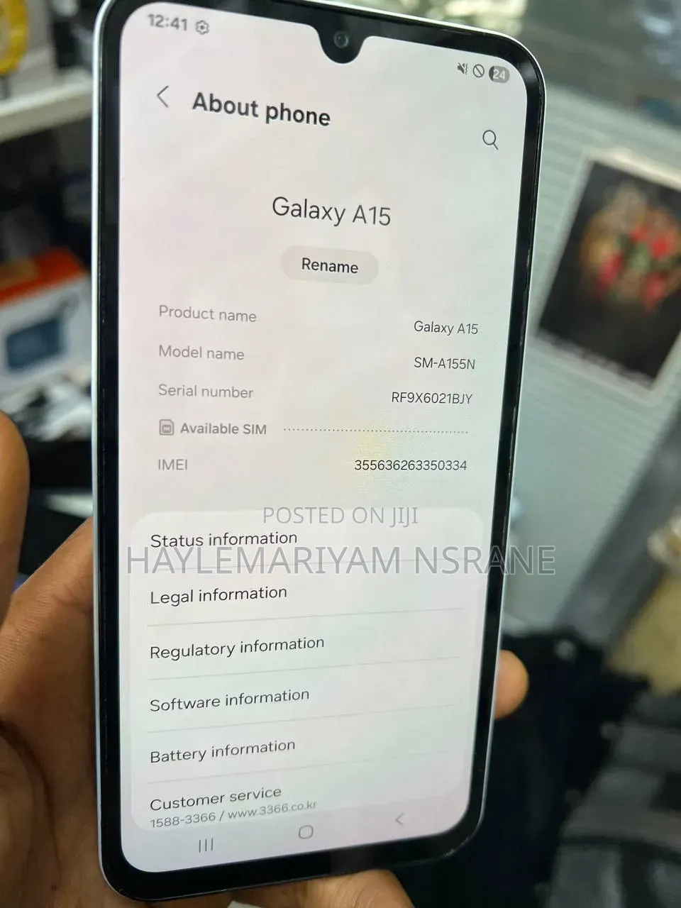 New Samsung Galaxy A15 128 GB White