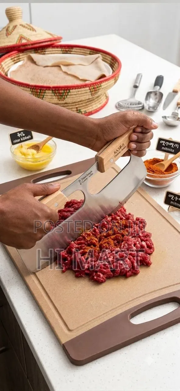 High Quality Double Handed Mincing Knife