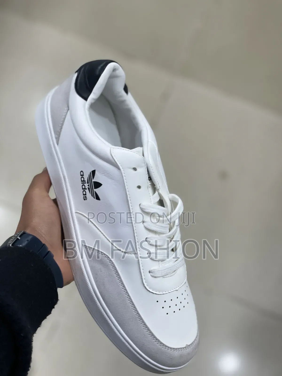 Adidas Originals Court Super Sneaker Clean White and Grey Color Scheme