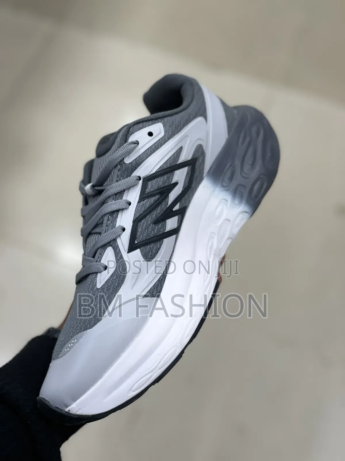 Gray and White New Balance Fresh Foam Trainer Sneakers