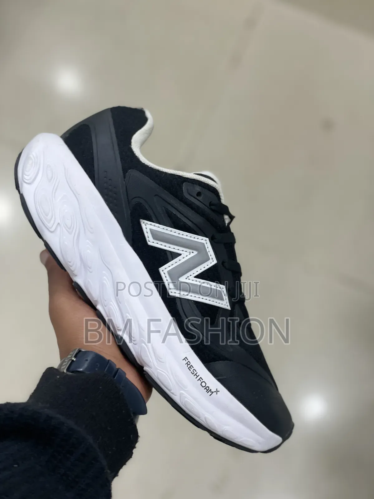 Black and White New Balance Fresh Foam Trainer Sneaker