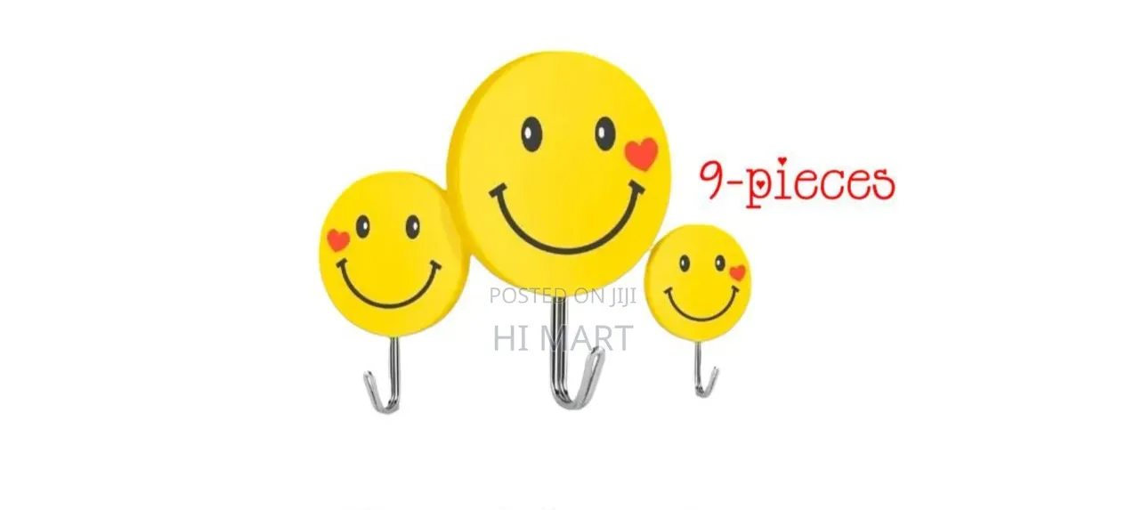 9pcs Multipurpose Heavy Duty Adhesive Hooks
