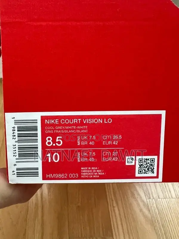Nike Court Vision Low 42 Size Original From Canada