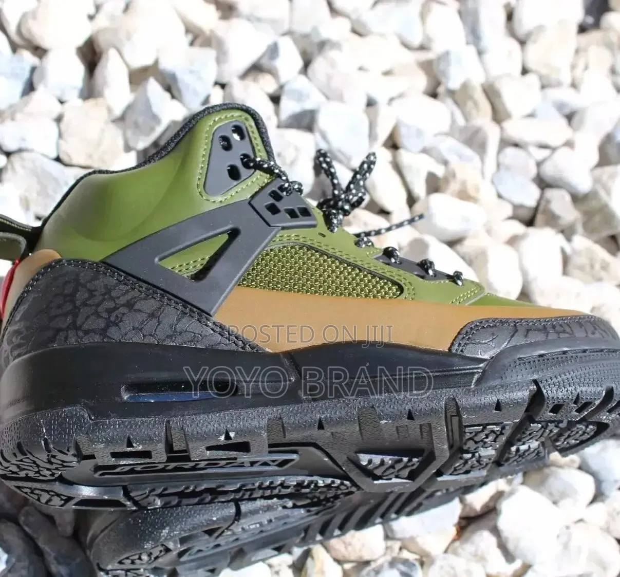 Jordan Spizike Winterized Green and Brown "Beef Broccoli"