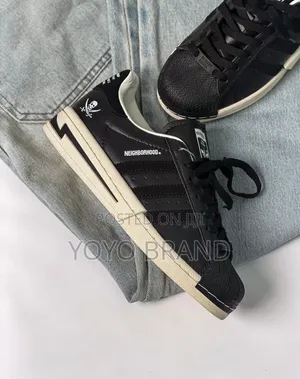 Adidas Superstar X Neighborhood Sneakers Black/White Fashion Shoes