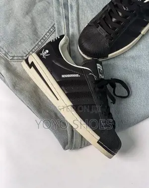 Adidas Superstar X Neighborhood Sneakers Black/White Fashion Shoes