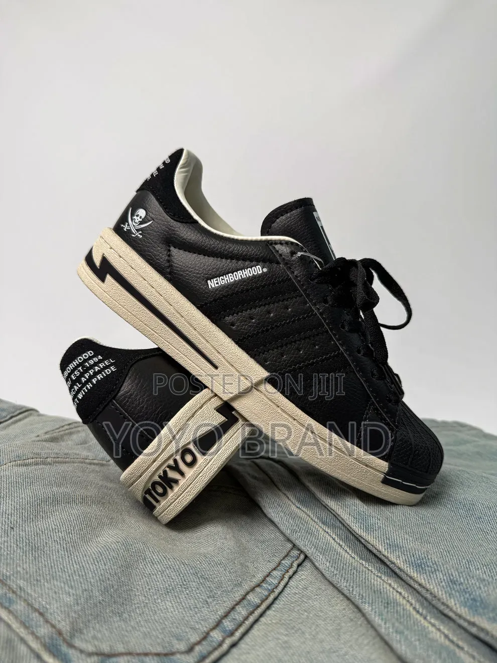 Adidas Superstar X Neighborhood Sneakers Black/White Fashion Shoes