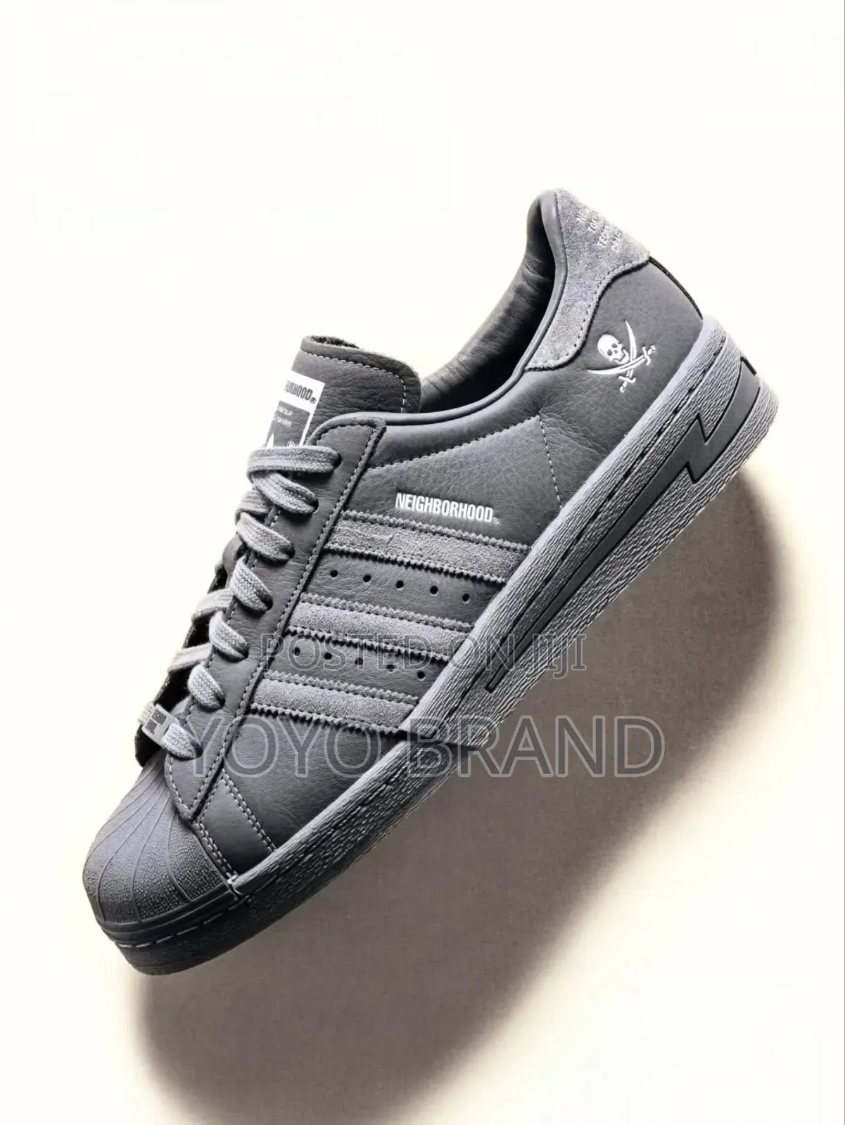 Adidas Superstar X Neighborhood Light Gray Unisex Fashion Shoes