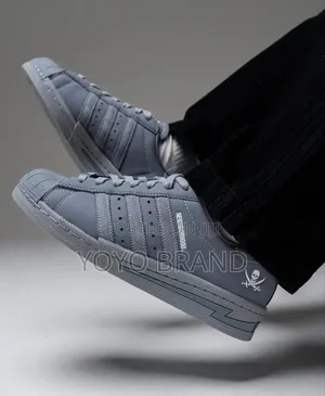 Adidas Superstar X Neighborhood Light Gray Unisex Fashion Shoes