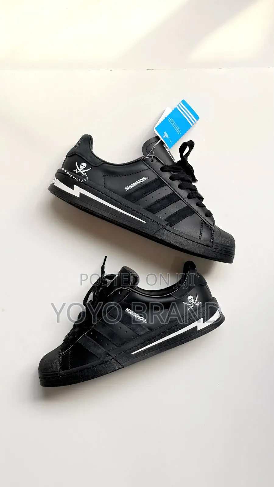 Adidas Superstar X Neighborhood Sneaker Full Black Unisex Fashion Shoe