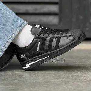 Adidas Superstar X Neighborhood Sneaker Full Black Unisex Fashion Shoe