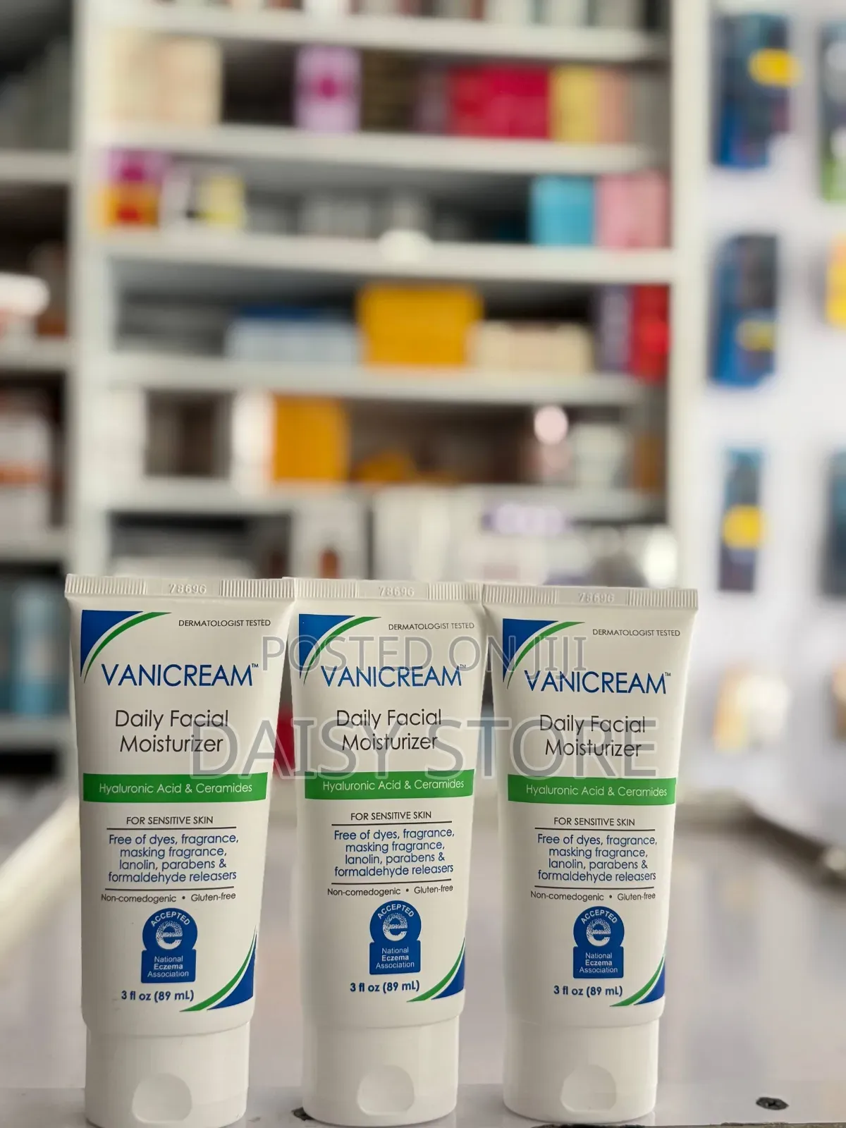 ​Vanicream Daily Facial Moisturizer (Sensitive) ፊት ቆዳ ተስማሚ የሆነ የክሬም።