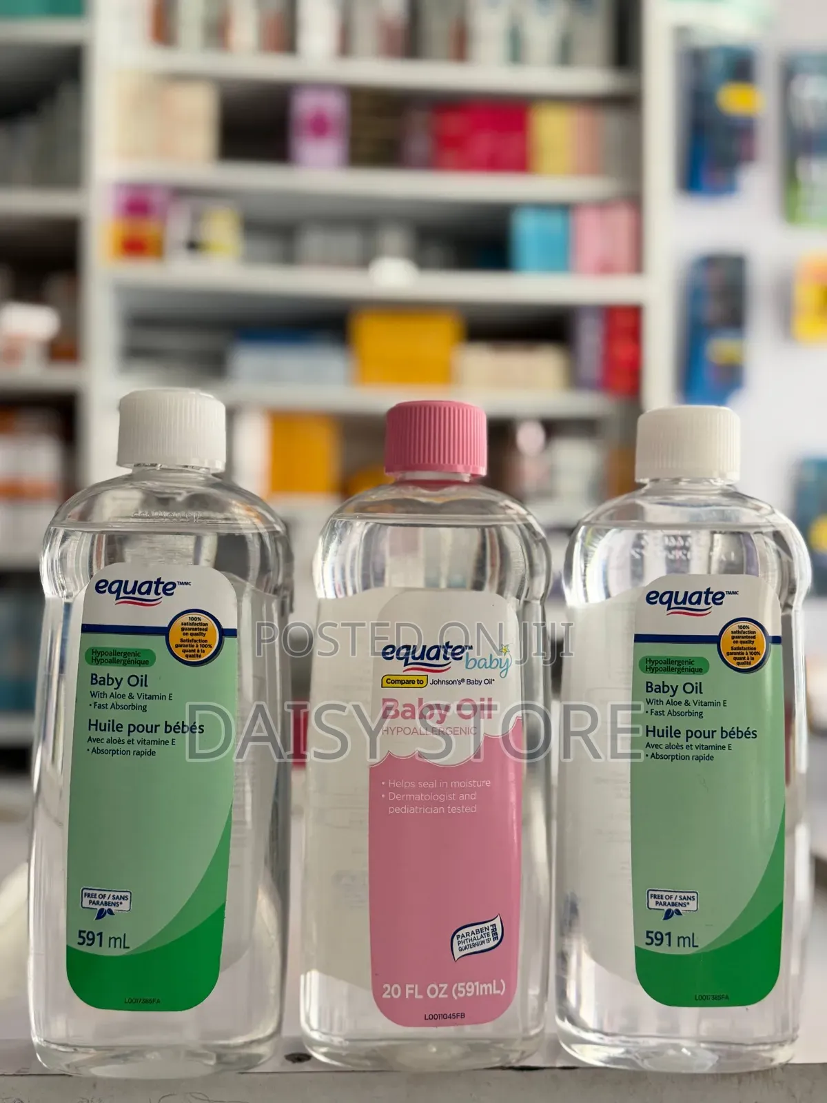 Equate Baby Oil With Aloe Vitamin E (591 mL) የሕፃናት እና የአዋቂዎች