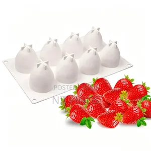 3D Strawberry Silicone Mold