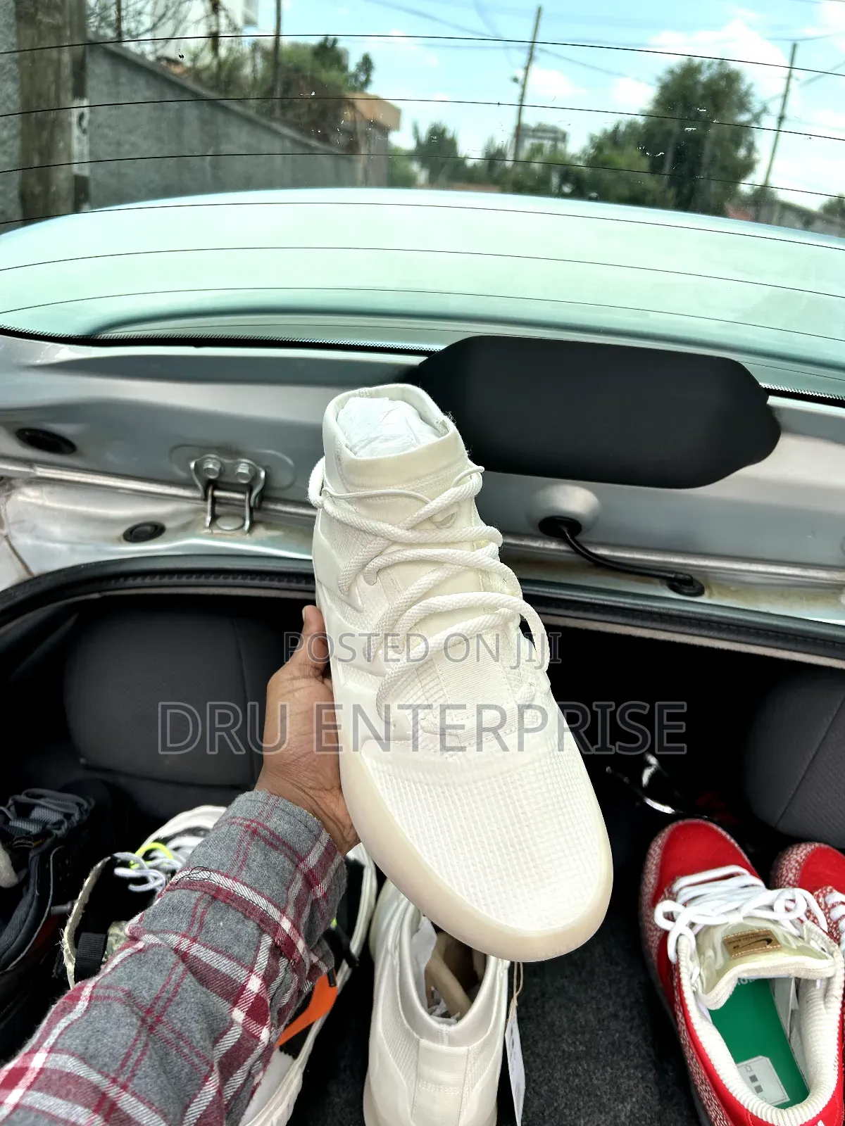 Fear of God Athletics 1 X Adidas 'Cream White'- Size 431⁄3