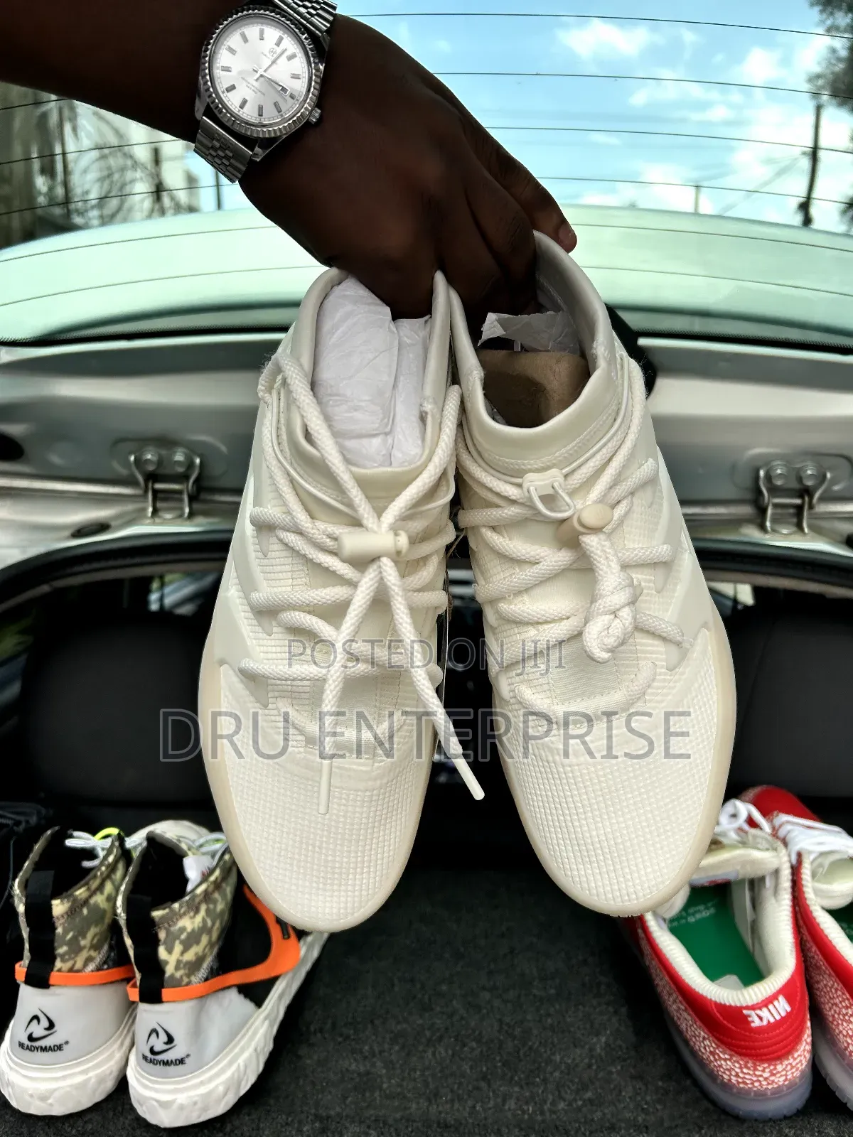 Fear of God Athletics 1 X Adidas 'Cream White'- Size 431⁄3