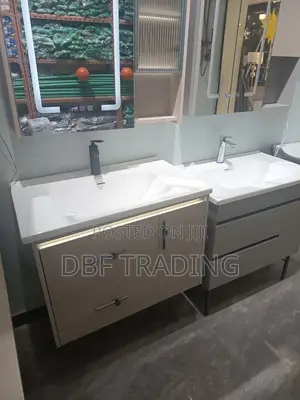 Modern Handwash Cabinet Set – LED Mirror, Drawers (Different Colors)