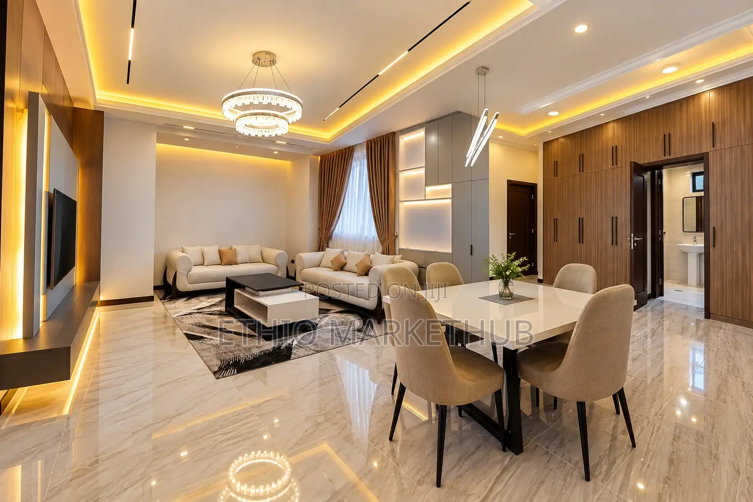 Furnished 3bdrm Apartment in Bole for sale